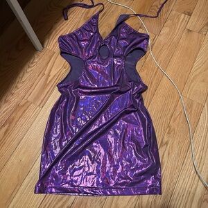 Purple club dress